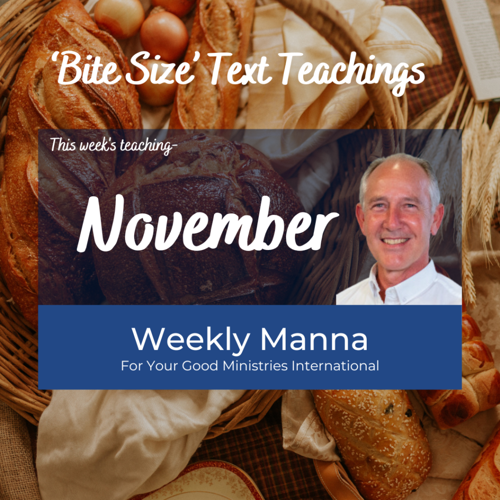 November Weekly Manna