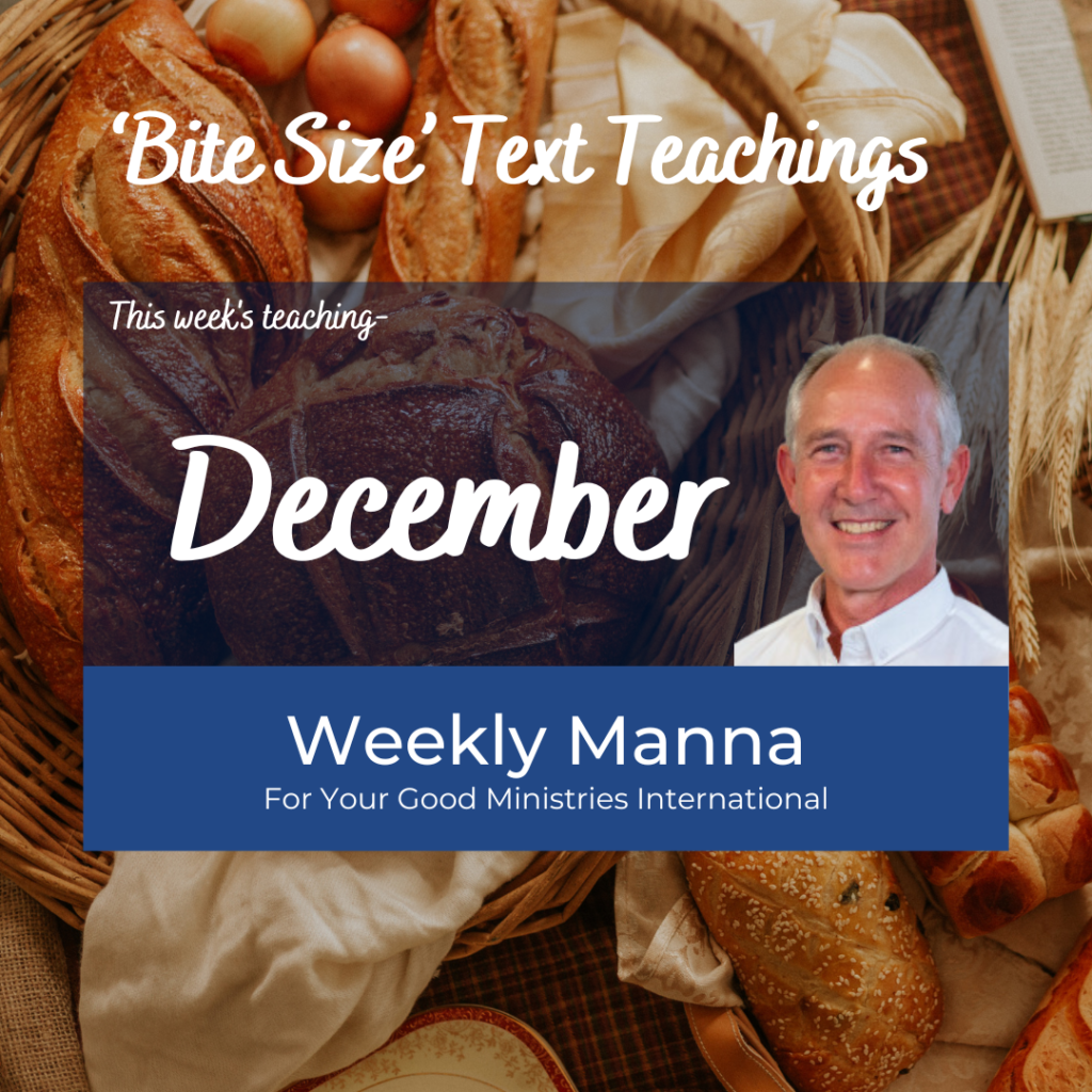 December Weekly Manna