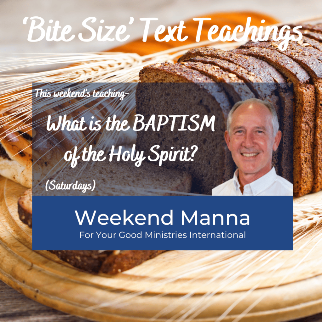 What is the BAPTISM of the Holy Spirit?